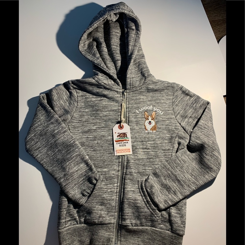 Girls Woof Hoodie